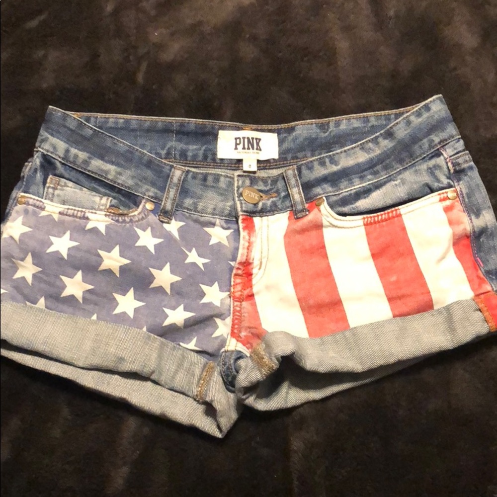 VS pink stars and stripes shorts